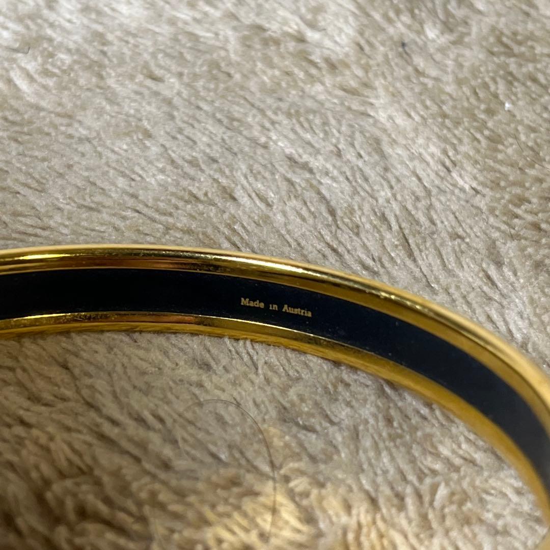 HERMES エルメス エマイユ PM バングル ブレスレット ピンク ゴールド
