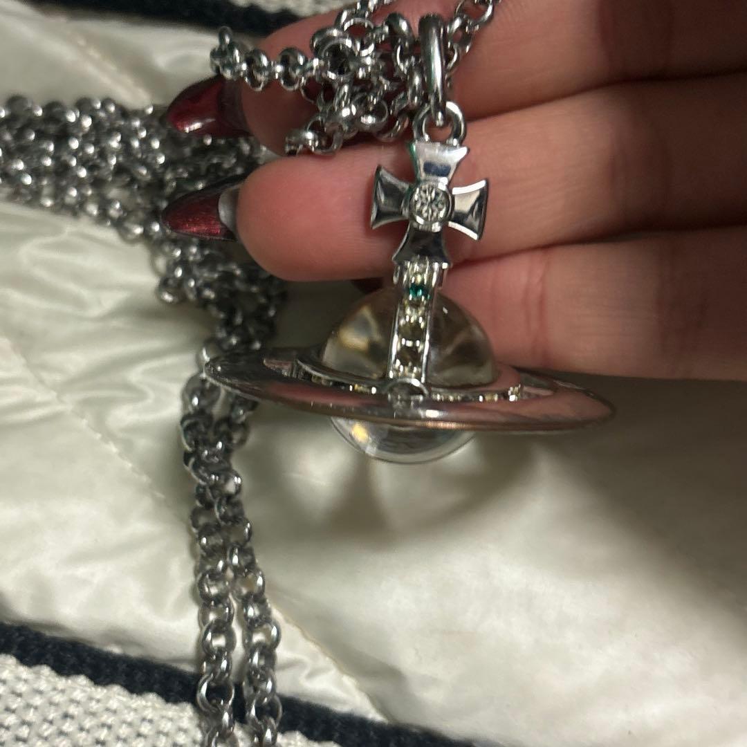 ヴィヴィアンウエストウッド ネックレス ビッグオーブ シルバー