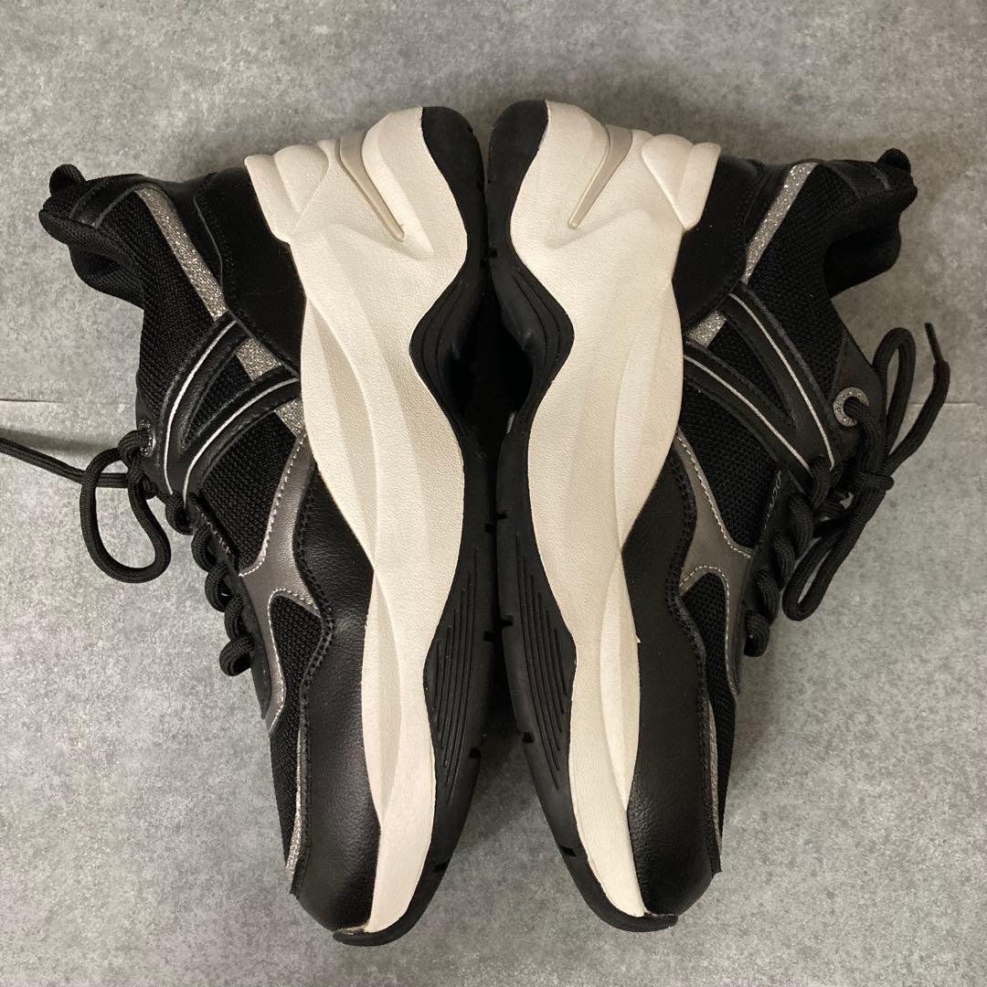 BEAXIS ビーアクシス ウエイトコアスニーカー AZ-808 厚底 黒 M