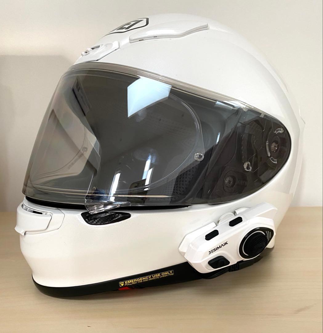 SHOEI Z-7 ホワイト※ミラーシールド・Jesimaik インカム 装着済