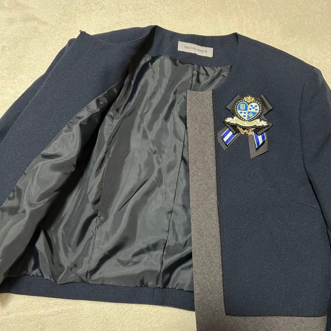 【DECORA PINKY'S】セットアップ　160 3点セット　バイカラー