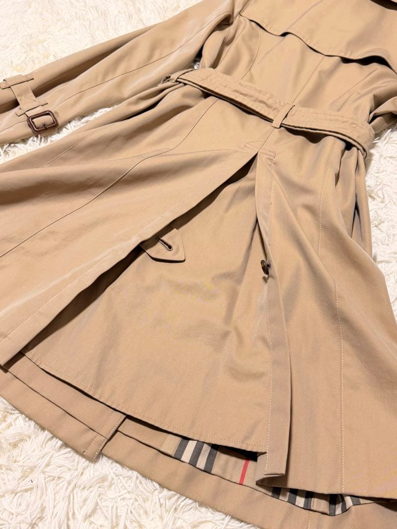 しめじさん専用　バーバリーロンドン　トレンチコート　メガチェック　ハニーベージュ