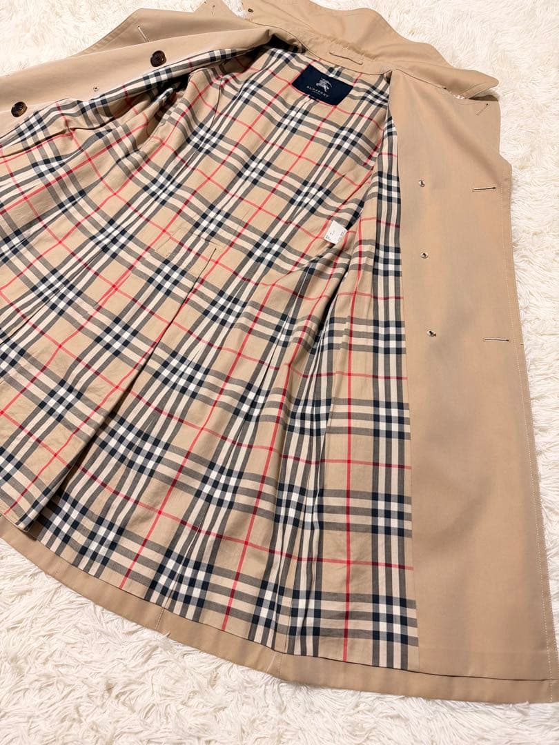 しめじさん専用　バーバリーロンドン　トレンチコート　メガチェック　ハニーベージュ