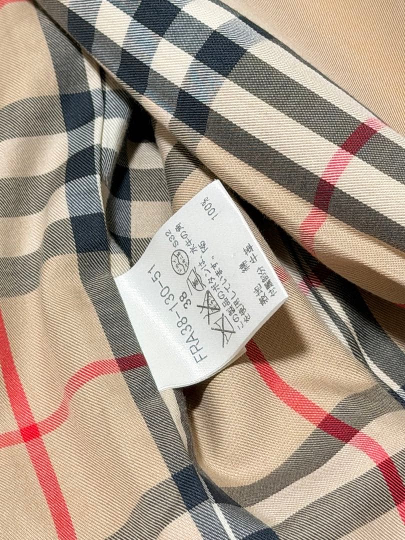 しめじさん専用　バーバリーロンドン　トレンチコート　メガチェック　ハニーベージュ