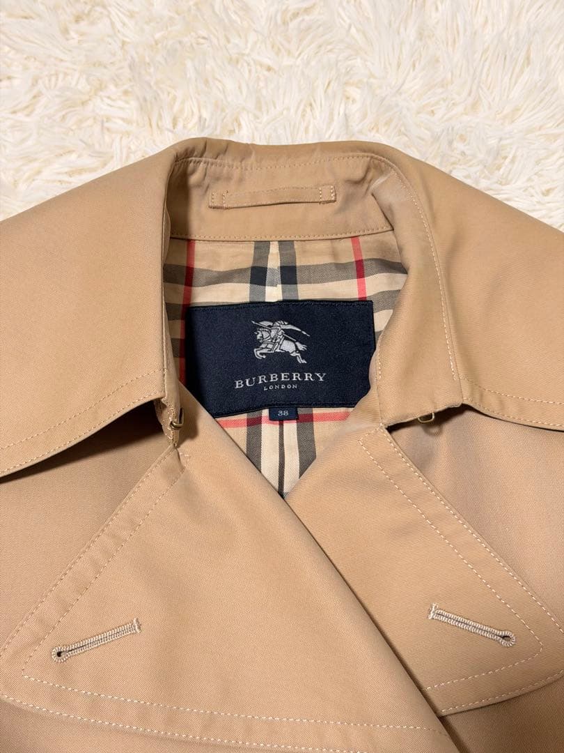 しめじさん専用　バーバリーロンドン　トレンチコート　メガチェック　ハニーベージュ