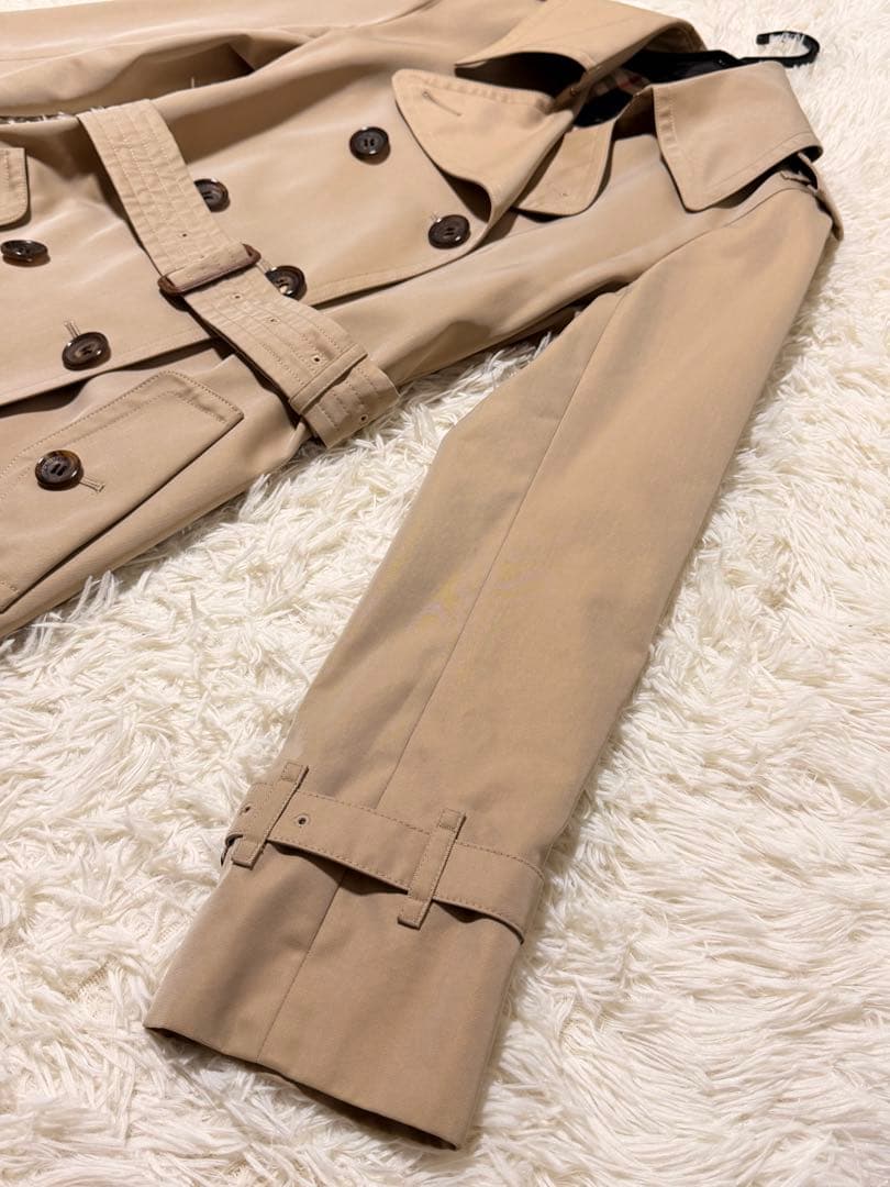 しめじさん専用　バーバリーロンドン　トレンチコート　メガチェック　ハニーベージュ