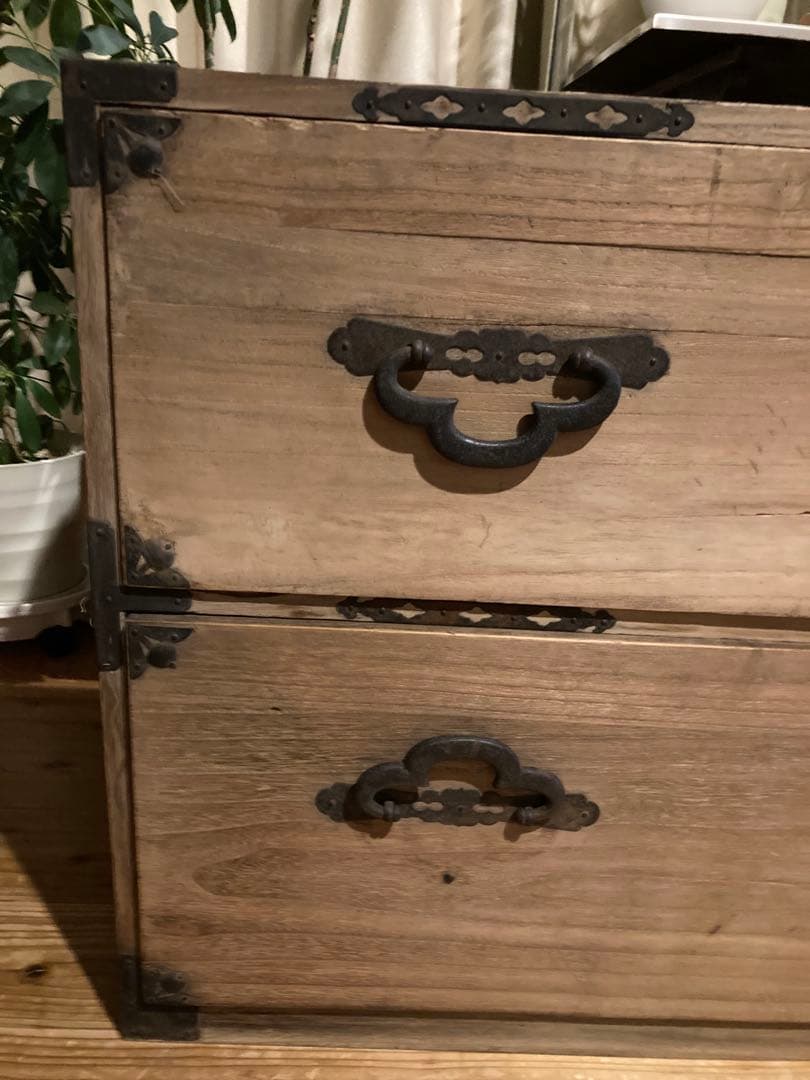 昭和レトロ　桐箪笥　時代家具　着物箪笥　②