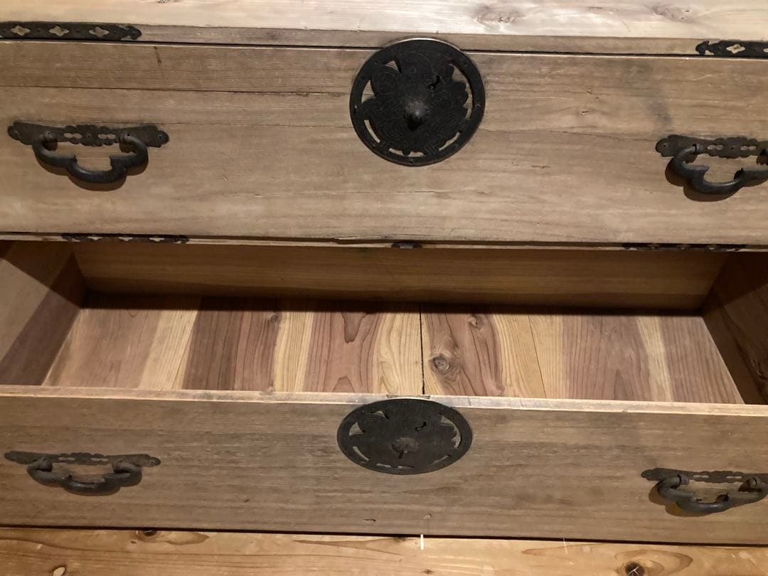 昭和レトロ　桐箪笥　時代家具　着物箪笥　②