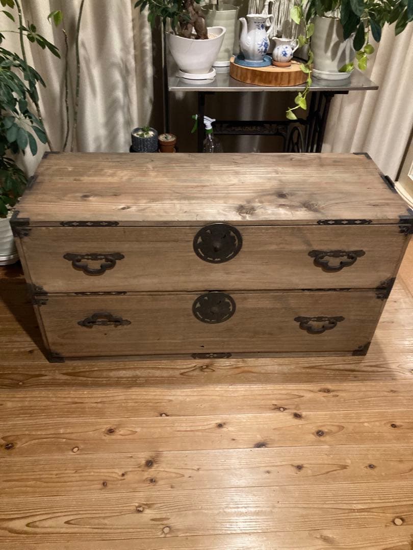 昭和レトロ　桐箪笥　時代家具　着物箪笥　②