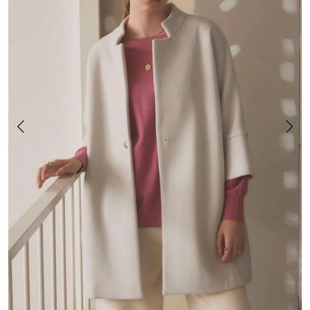 ヤマダヤ　Aga [尾州]Double Melton Cocoon Coat