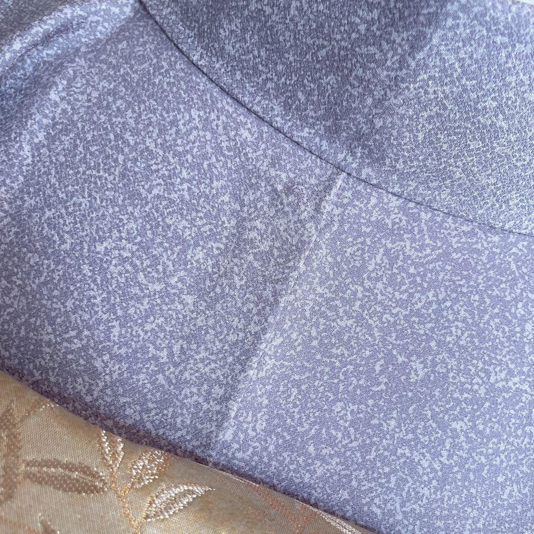 訪問着　フルセット　菊　梅　笹　松　手刺繍　金彩加工　着物　L1