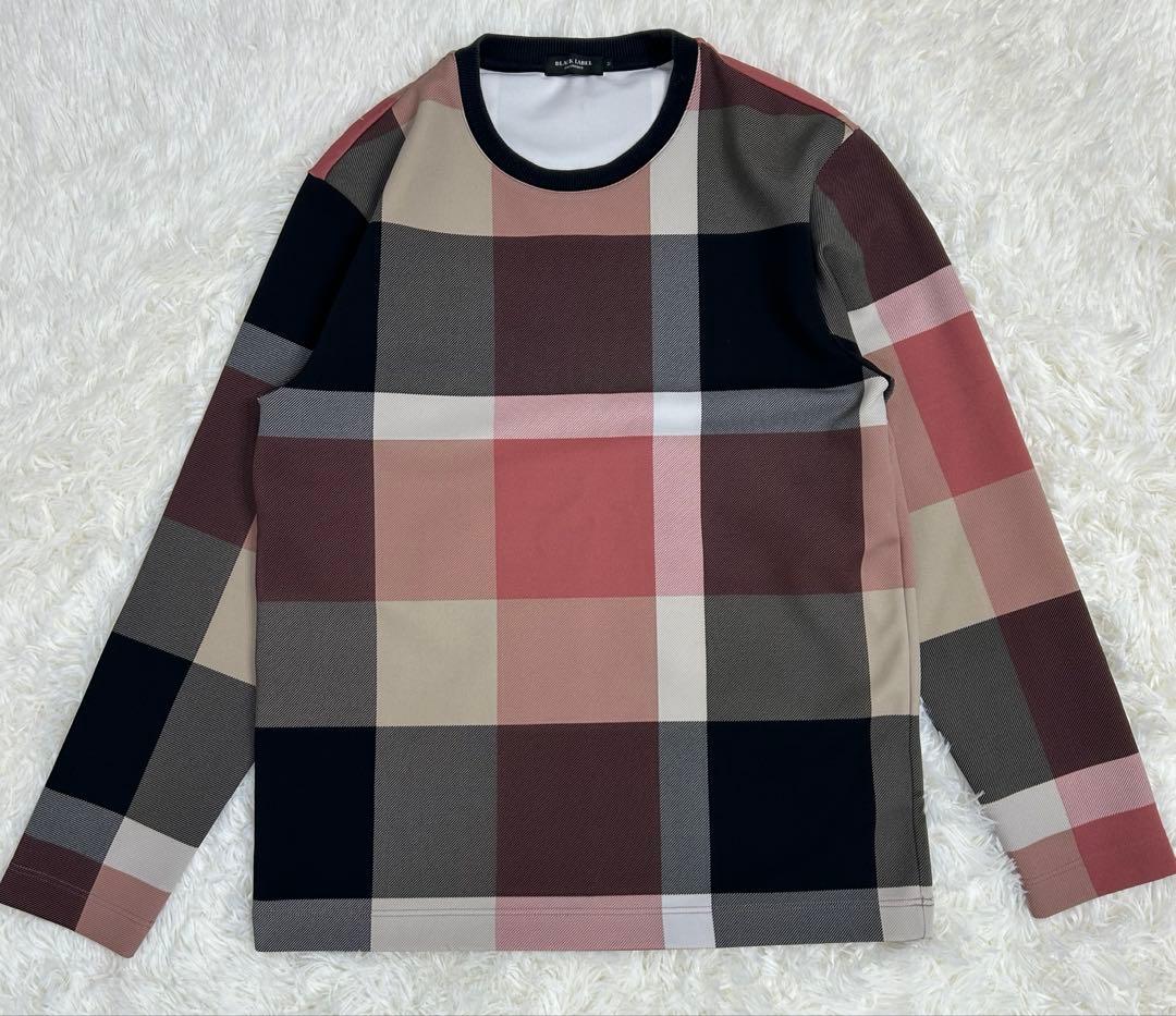 ブラックレーベル クレストブリッジ M カットソー チェック柄