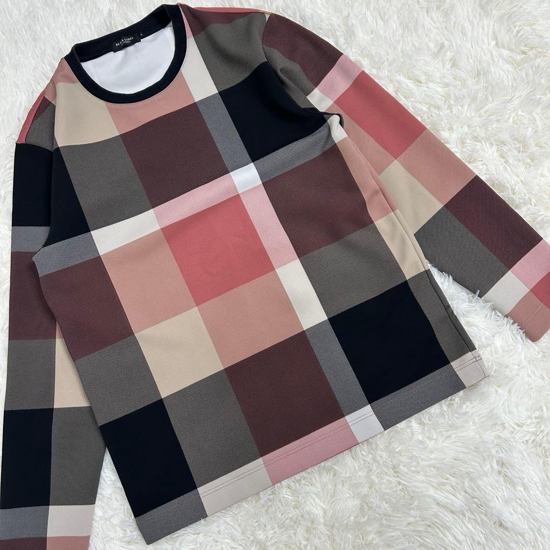 ブラックレーベル クレストブリッジ M カットソー チェック柄