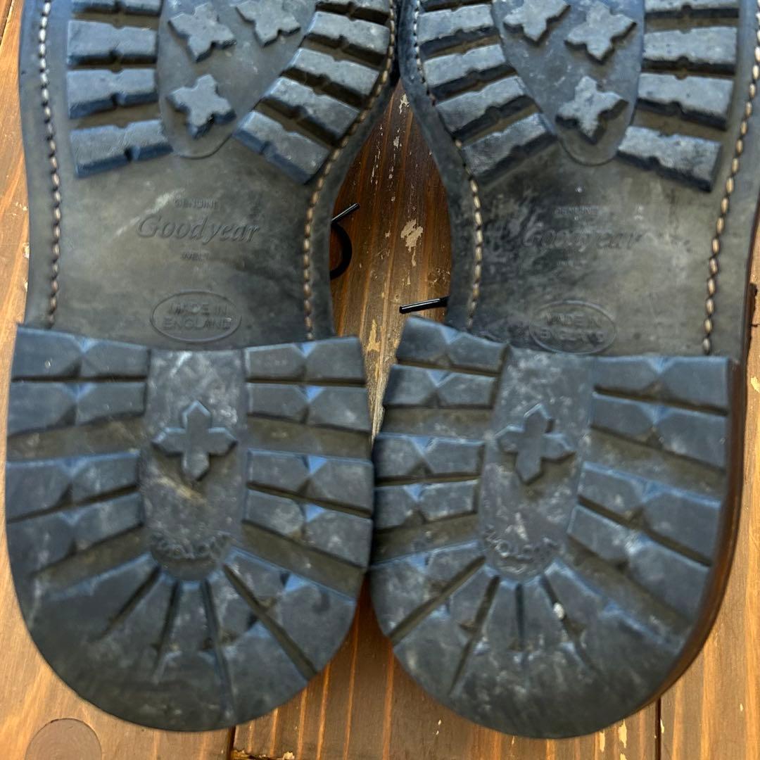 トリッカーズ×ネペンテス アシンメトリーウイングチップ 黒 ガーメンツ