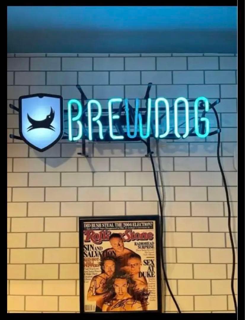 も*り様 ¥1000！BREWDOG ブリュードッグLEDネオンサイン 新品未使