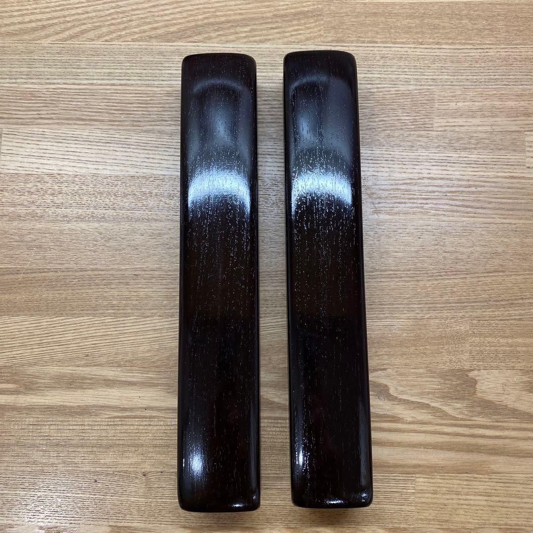 拍子木　極上紫檀　８寸(24cm)