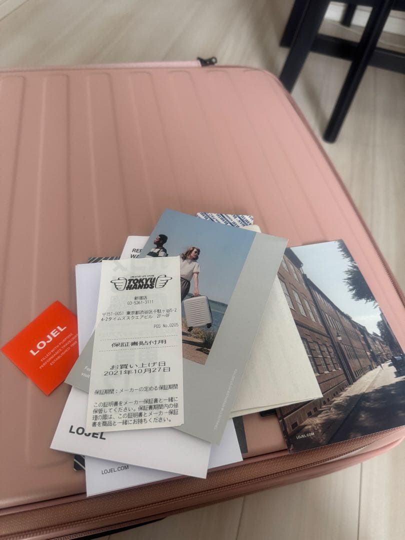 【年末セール】新品未使用LOJEL CUBO LARGE キャリーケース ローズ