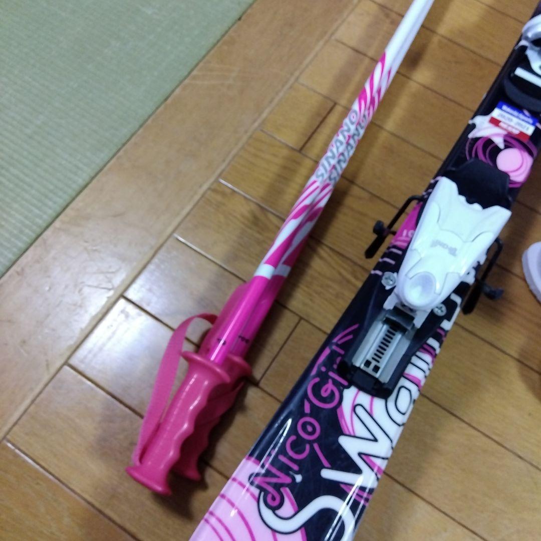 スキー板　ブーツ　ストック　3点セット