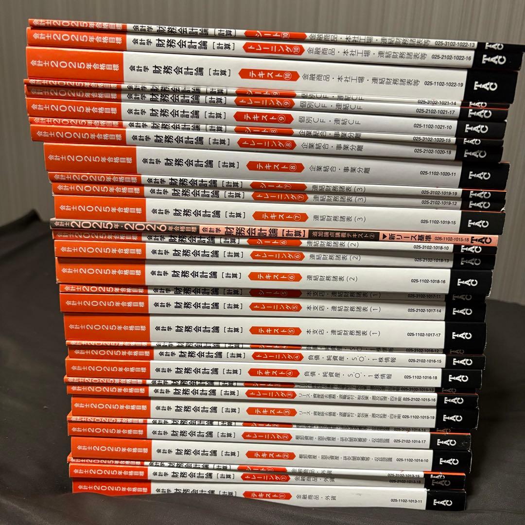 【未使用】TAC 公認会計士講座 財務会計論フルセット+財務理論セット