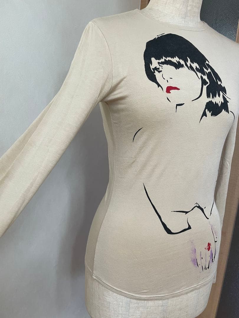 chloé フェイスプリント　アート　Tシャツ