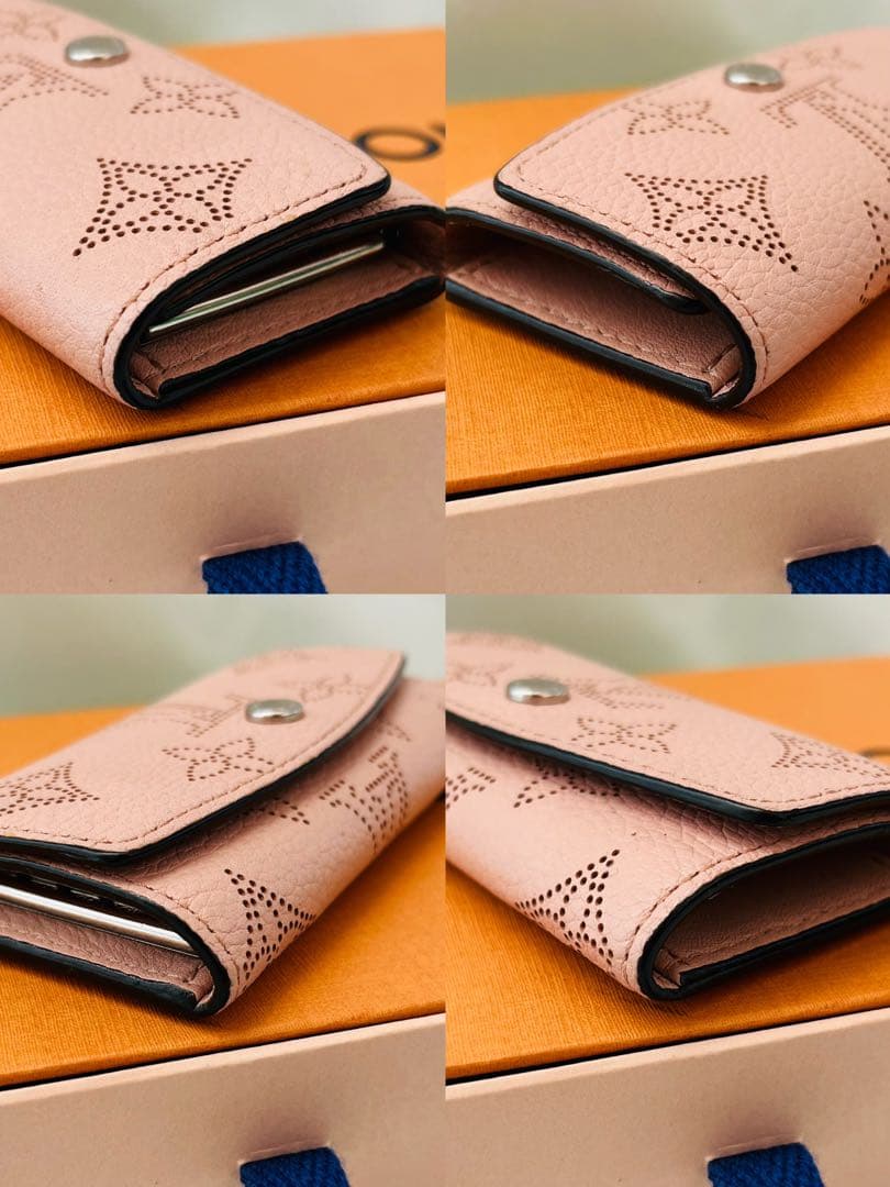 【極美品】ルイヴィトン マヒナ ミュルティクレ4 マグノリアピンク M64056