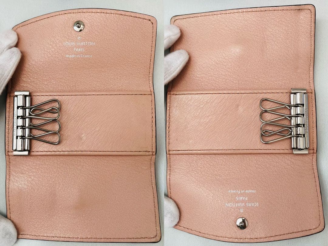 【極美品】ルイヴィトン マヒナ ミュルティクレ4 マグノリアピンク M64056