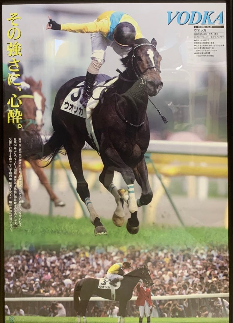 ヒーロー列伝　ウオッカ　ポスター　希少　B3 JRA 競馬　2007 No.65