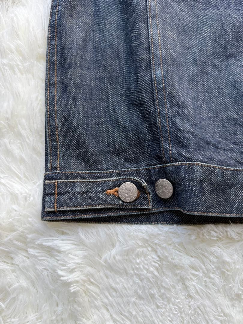 バーバリーブルーレーベル　デニムジャケット　ノバチェック　38 Mサイズ