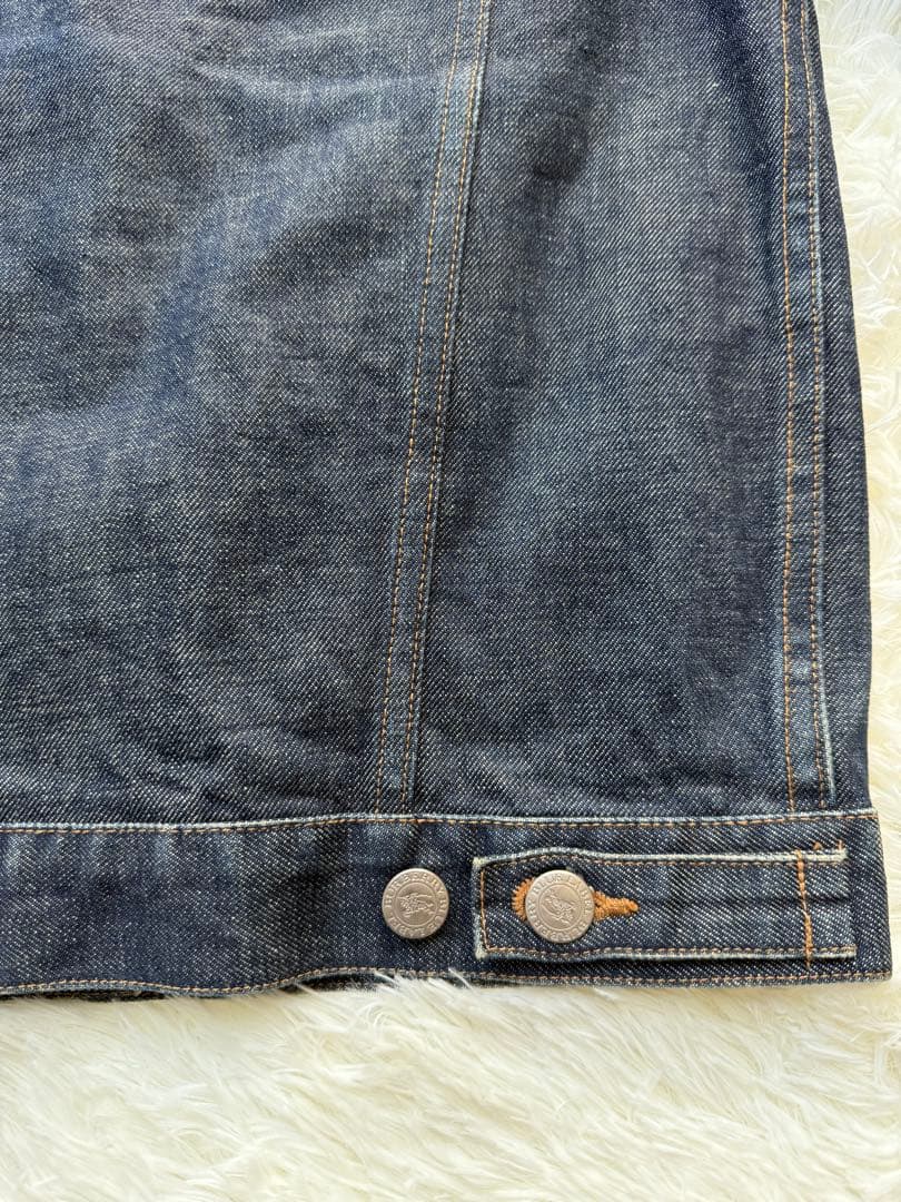 バーバリーブルーレーベル　デニムジャケット　ノバチェック　38 Mサイズ
