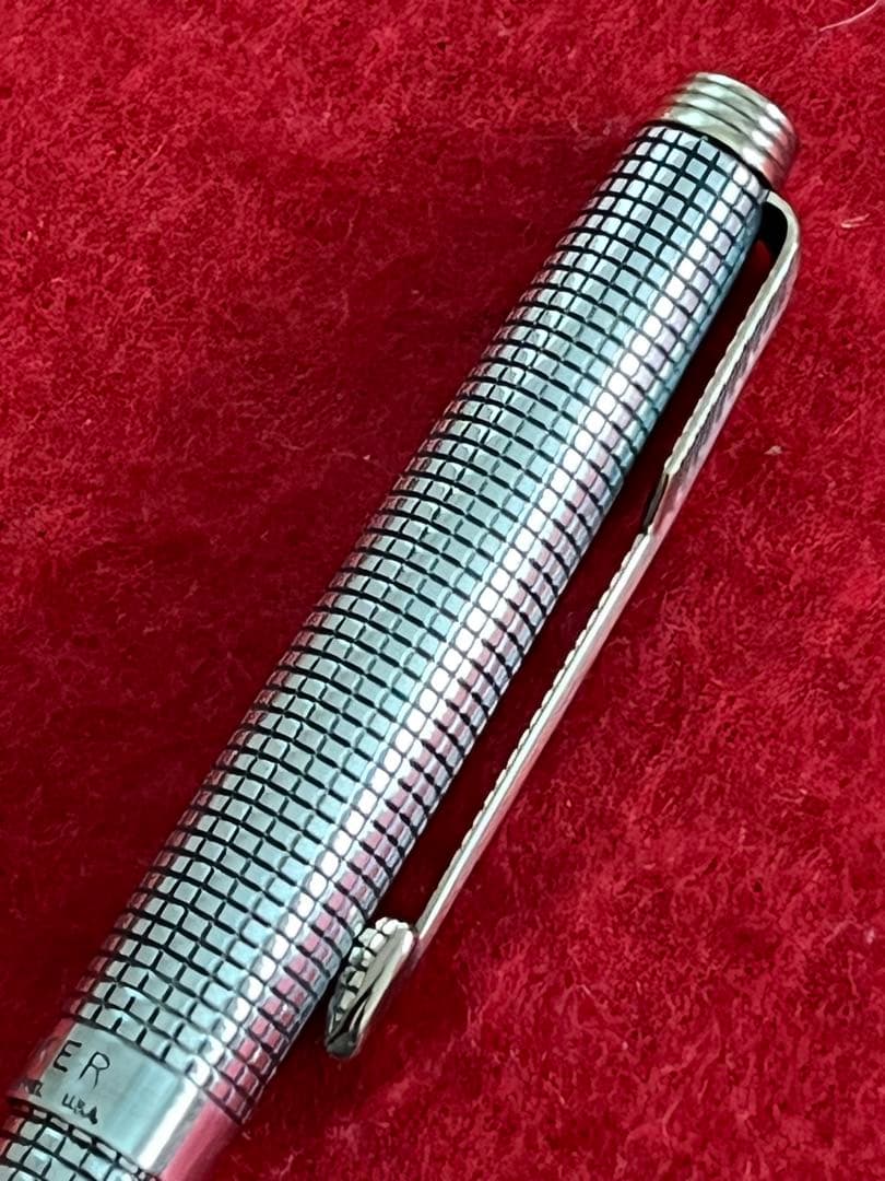 パーカー75ボールペン シズレ スターリングシルバー ❗️リフィル新品‼️