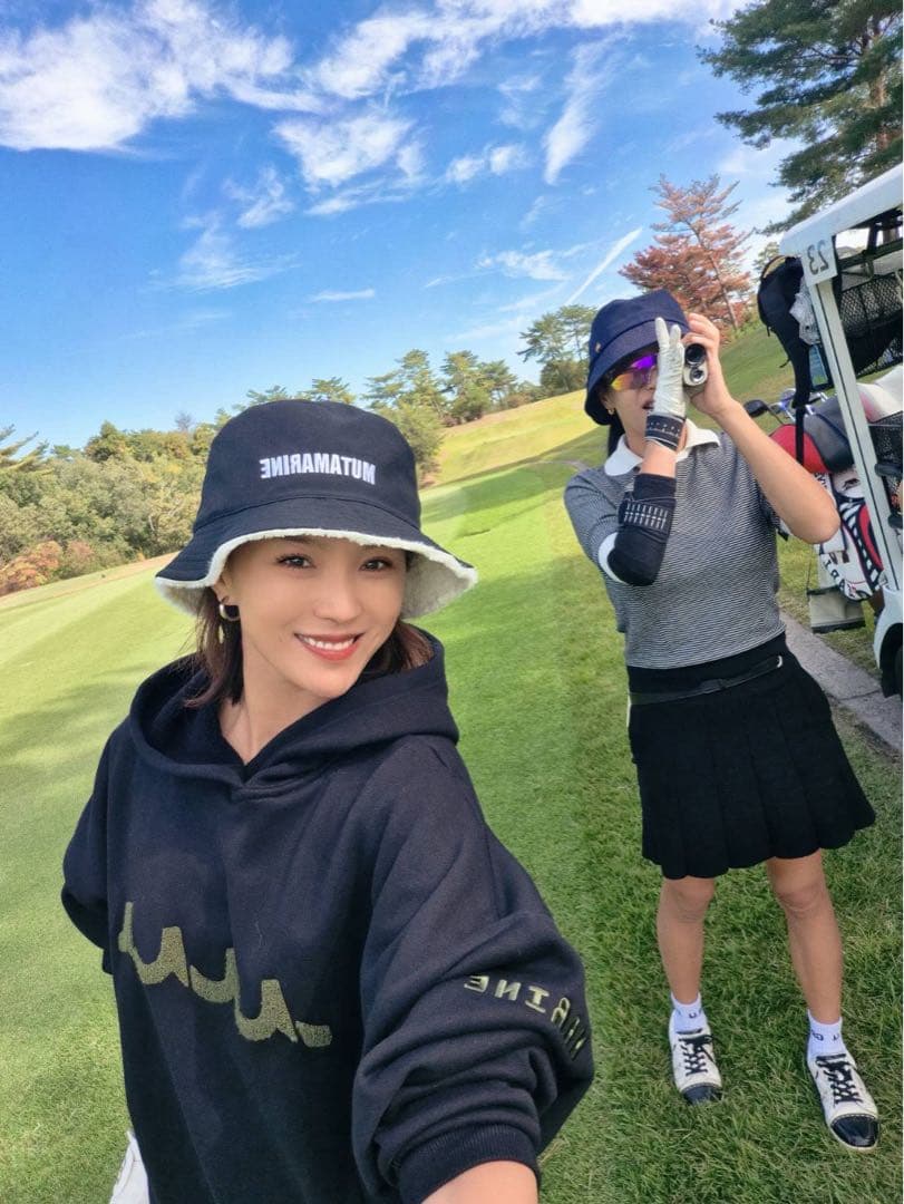 MUTA MARINE ゴルフ　プルオーバーパーカー 黒