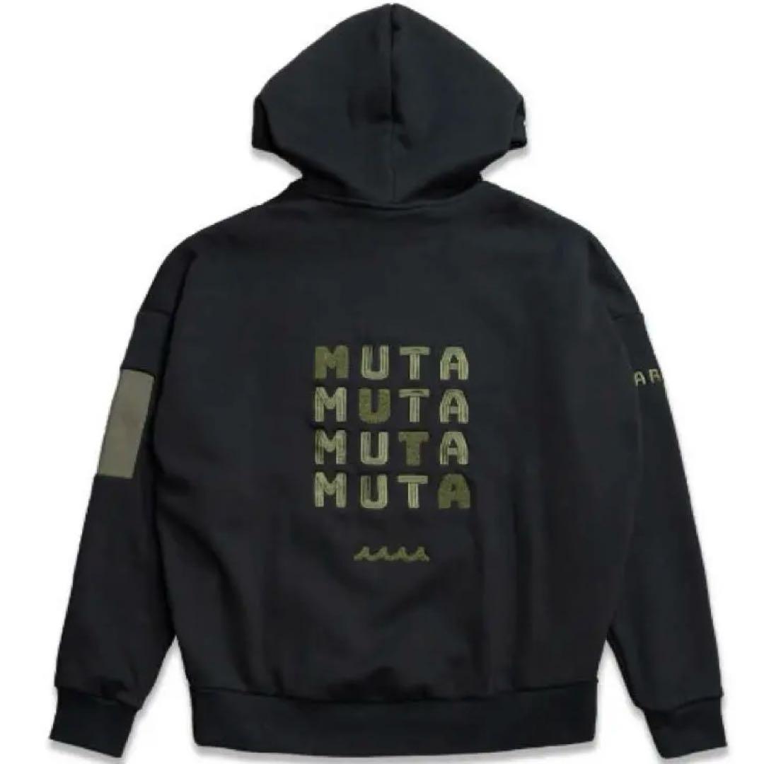 MUTA MARINE ゴルフ　プルオーバーパーカー 黒