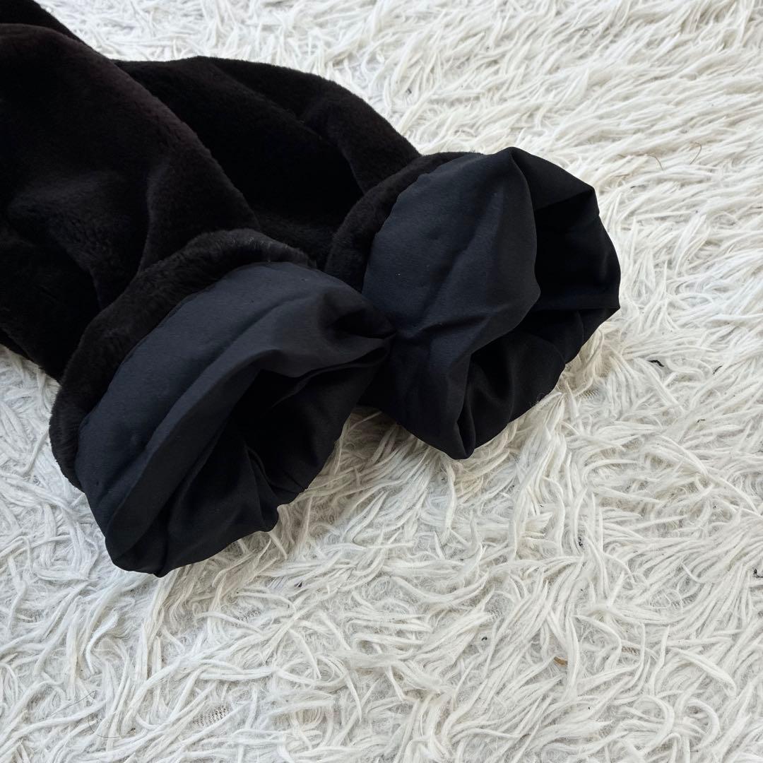 アルティマ シェアード ミンク ブラック系 本毛皮 コート 毛並み◎