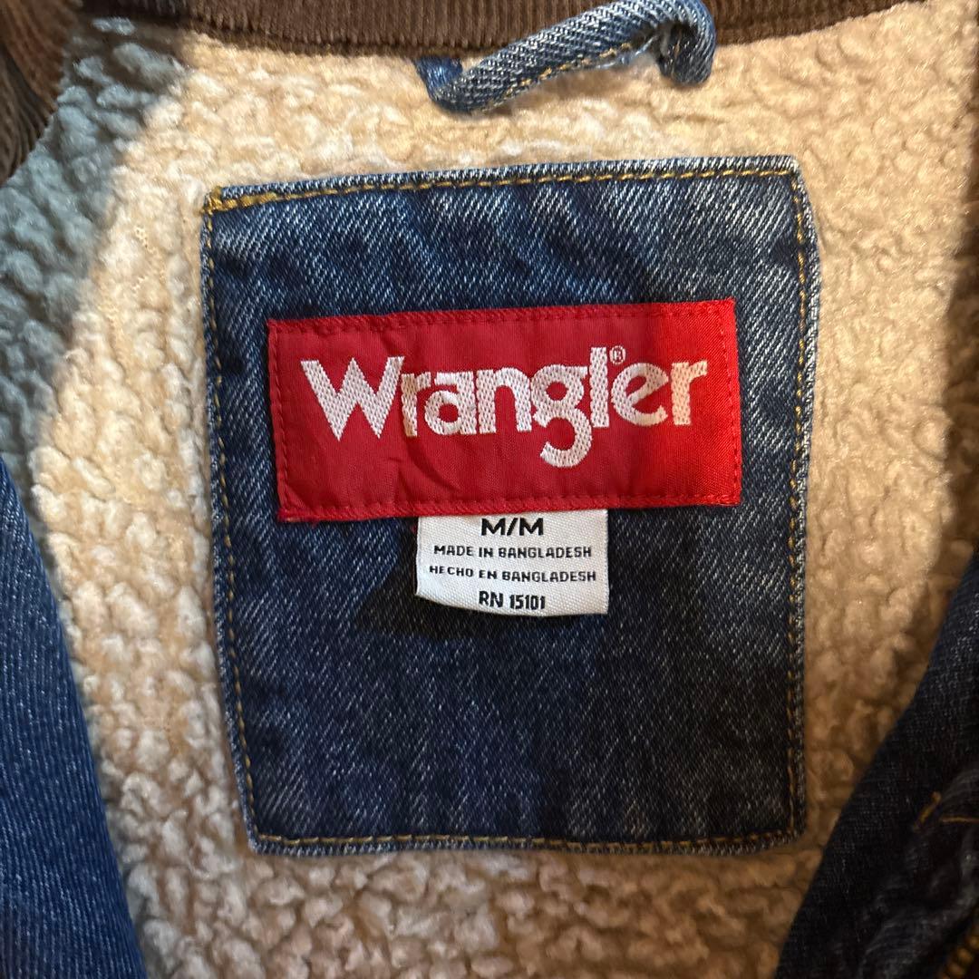 Wrangler デニムカバーオール Mサイズ　裏ボア