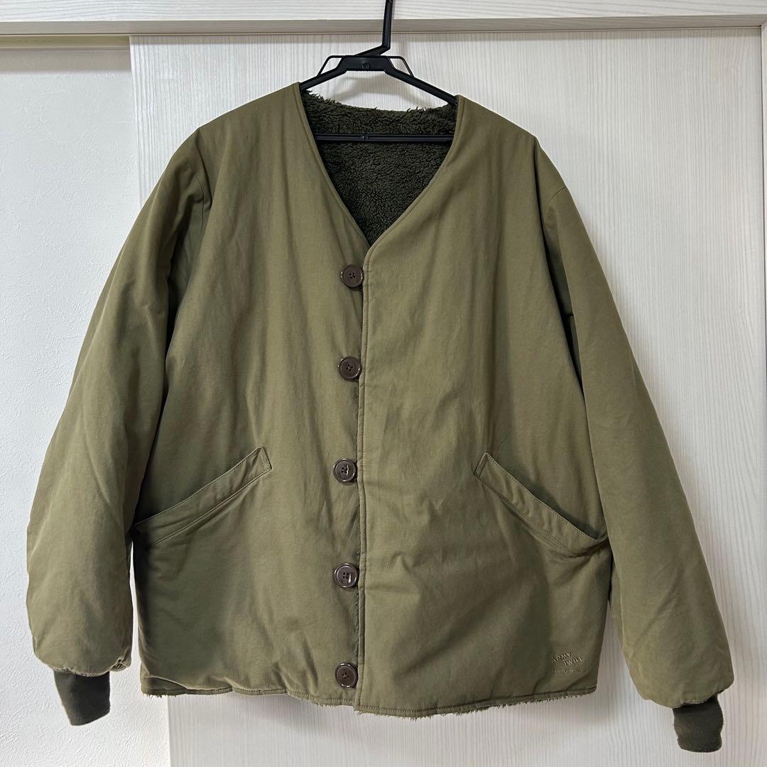 子*鉄様 ARMY TWILL/アーミーツイル　別注 リバーシブル ノーカラーブ