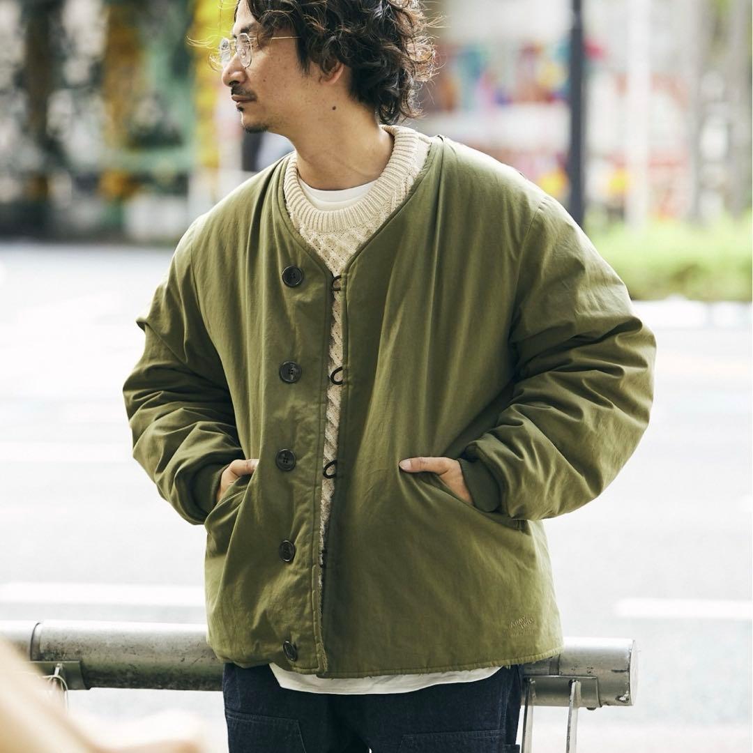 子*鉄様 ARMY TWILL/アーミーツイル　別注 リバーシブル ノーカラーブ