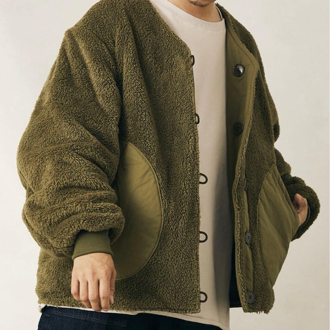 子*鉄様 ARMY TWILL/アーミーツイル　別注 リバーシブル ノーカラーブ