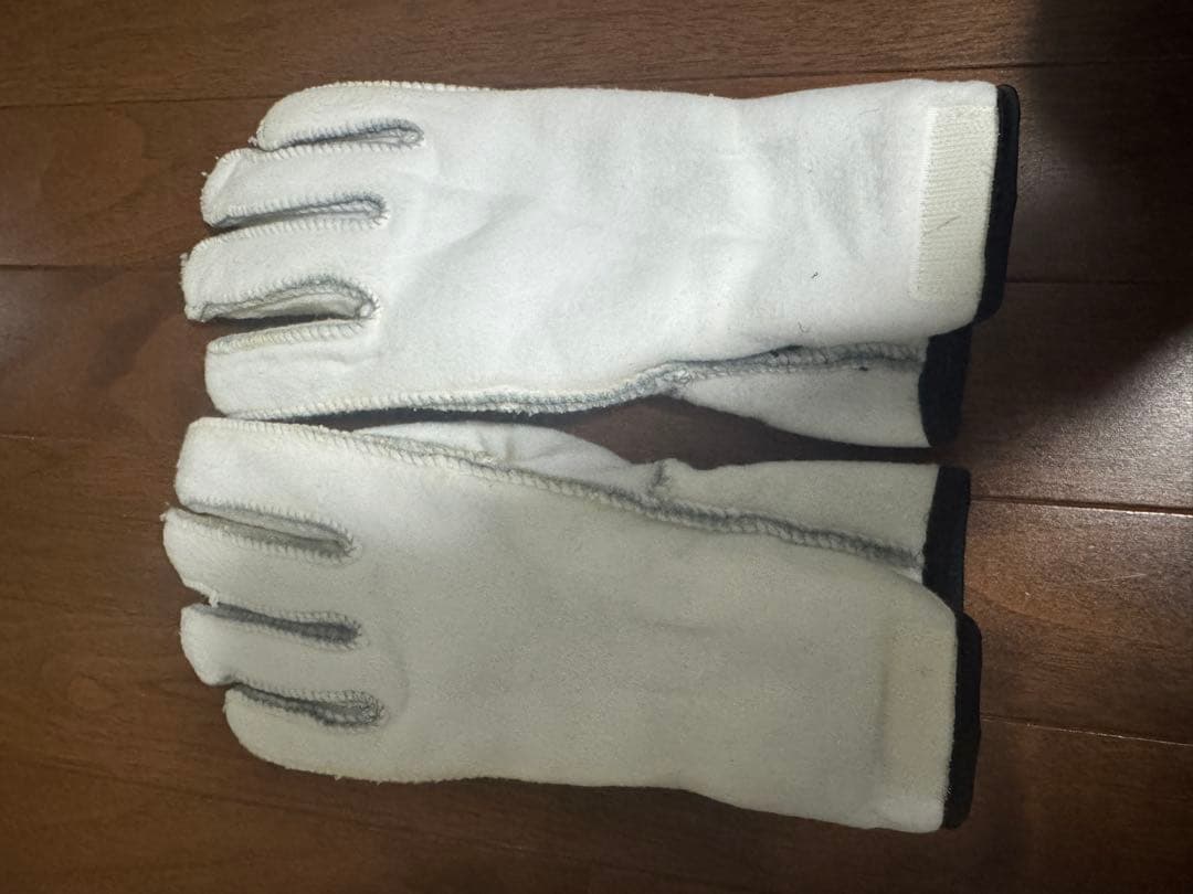 Hestra イエロー/ホワイト ミトン グローブ