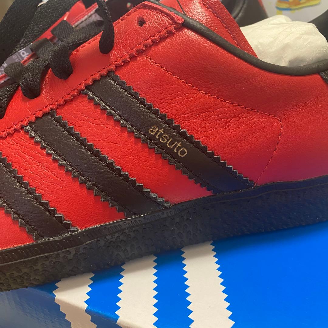 adidas atsuto 赤 レザー スニーカー 内田篤人
