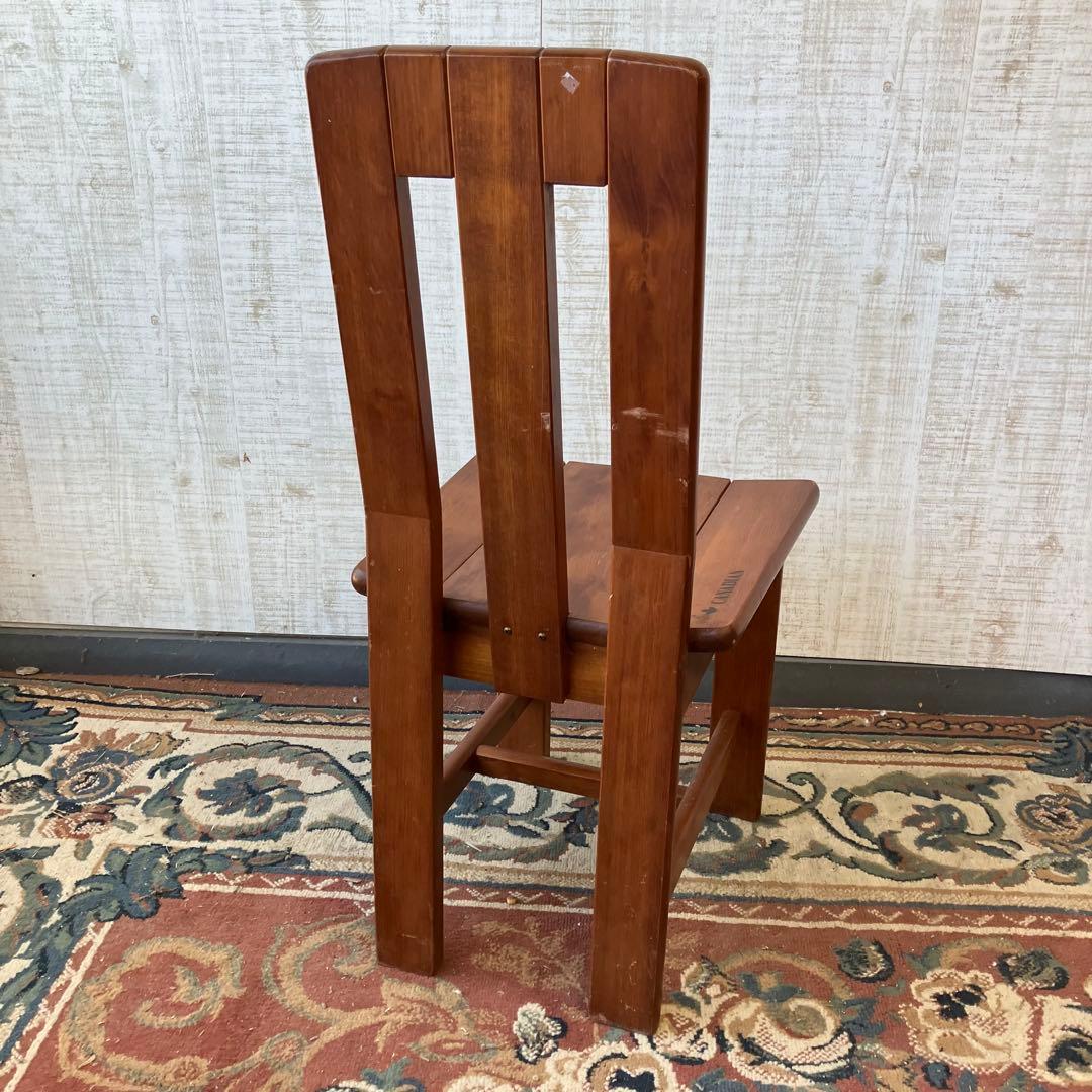 ①② 二脚 北欧レトロ カナディアン 木製椅子 ダイニングチェア ビンテージ