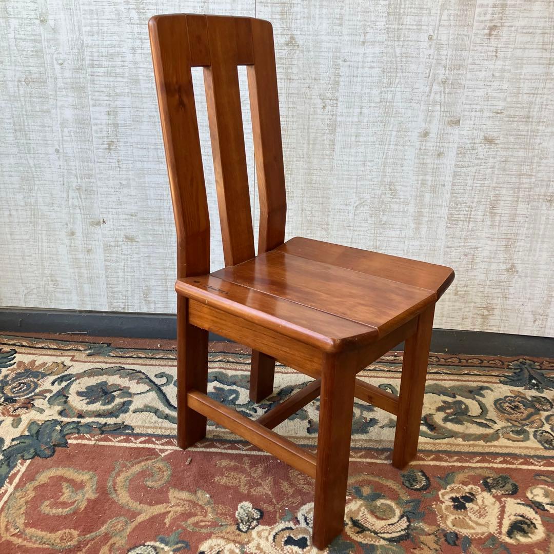 ①② 二脚 北欧レトロ カナディアン 木製椅子 ダイニングチェア ビンテージ