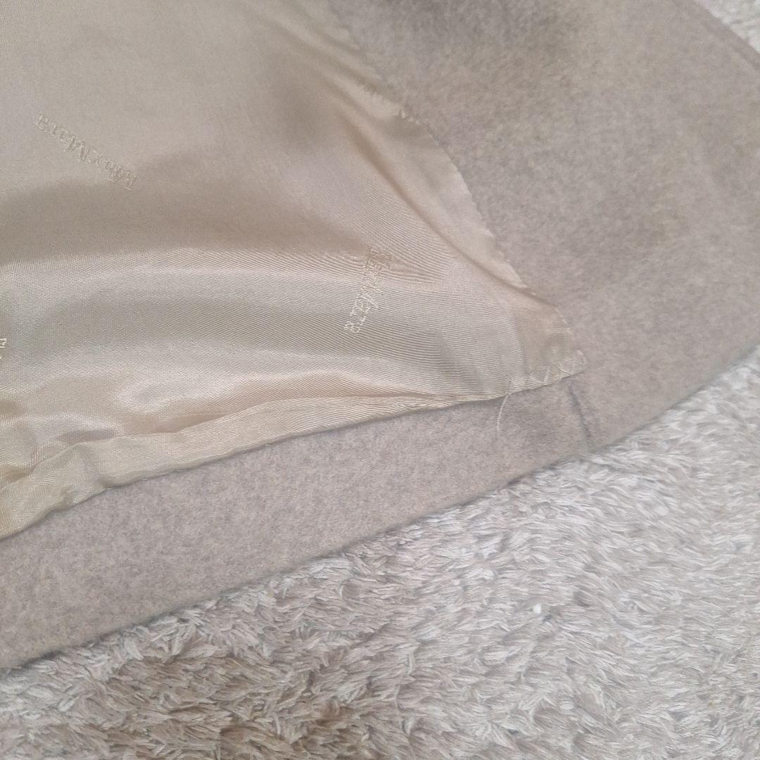 マックスマーラ グレーベージュ ファー襟 ロングコート