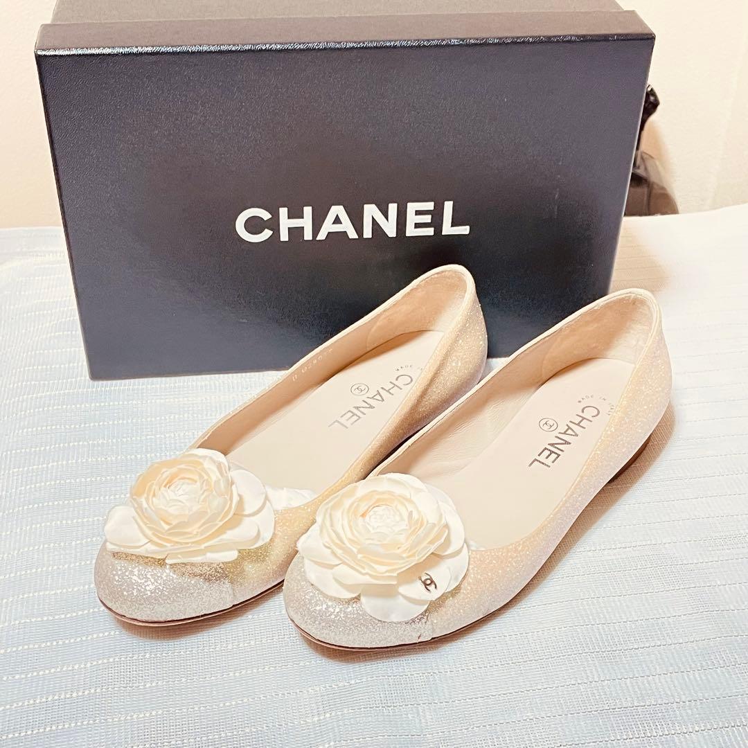 CHANEL バレエシューズ 37.5 C