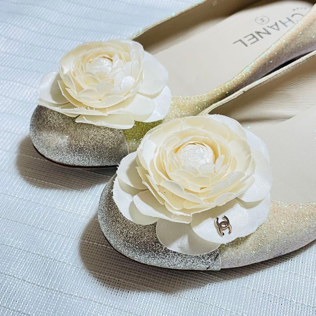 CHANEL バレエシューズ 37.5 C