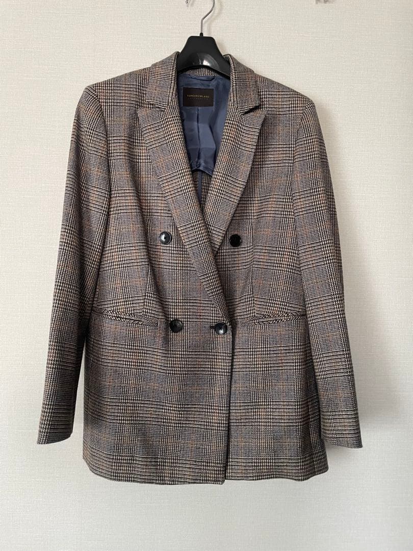 【専用】トゥモローランドコレクション シックブルー ダブルブレストジャケット