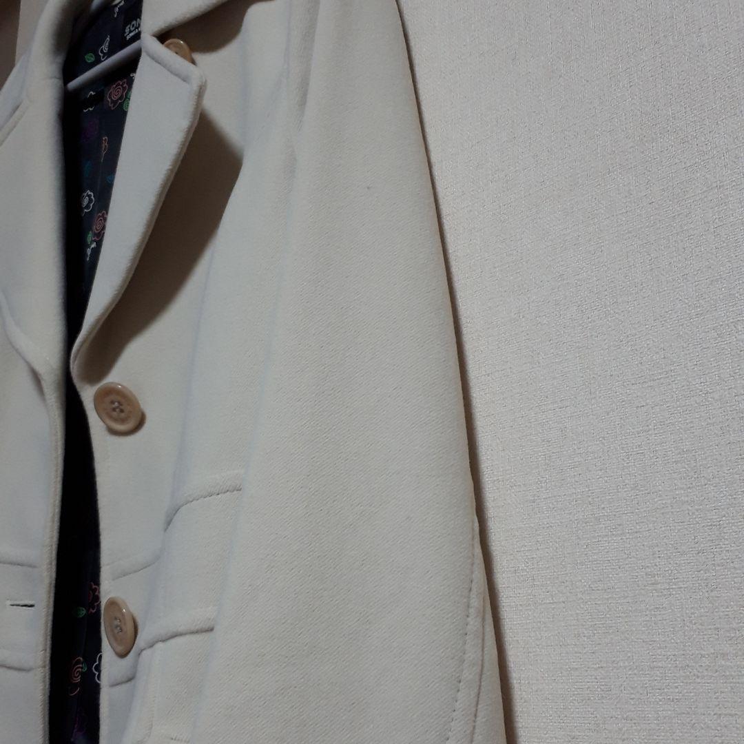 新品未使用　SONIA RYKIEL　オンワードオフホワイト　ロングコート　花柄