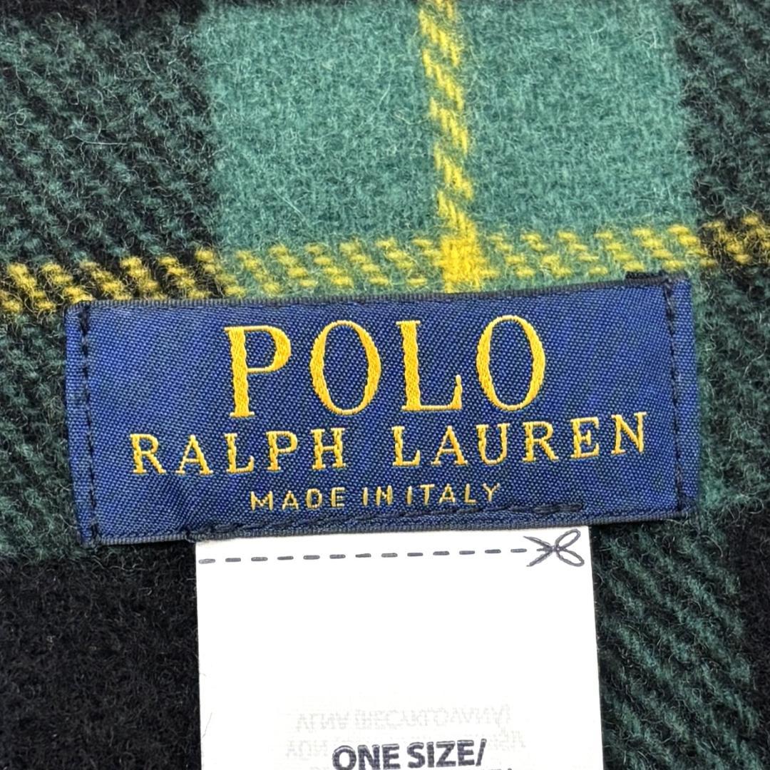 ポロラルフローレン　ベア刺繍　マフラーウール　イタリア製
