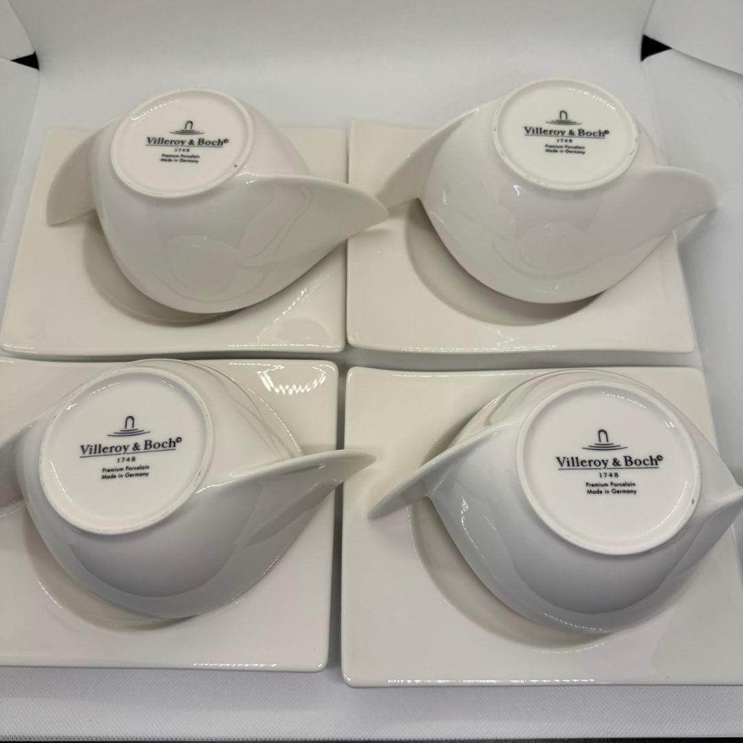 Villeroy&Boch　スープカップ・プレート　４組セット