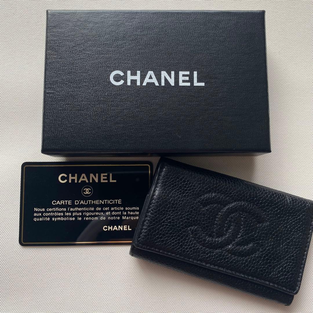 【美品】シャネル　キャビアスキン　6連　キーケース　ココマーク