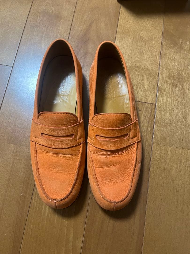 J.M. WESTON オレンジ ローファー 7.5